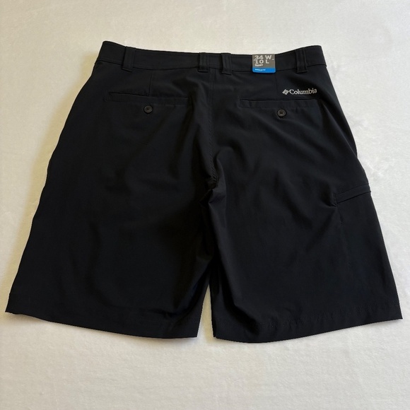 Columbia Men's Tech Shorts, Stretch Fabric, 10 Inch Inseam, Waist 34, Black, NWT - Picture 13 of 16